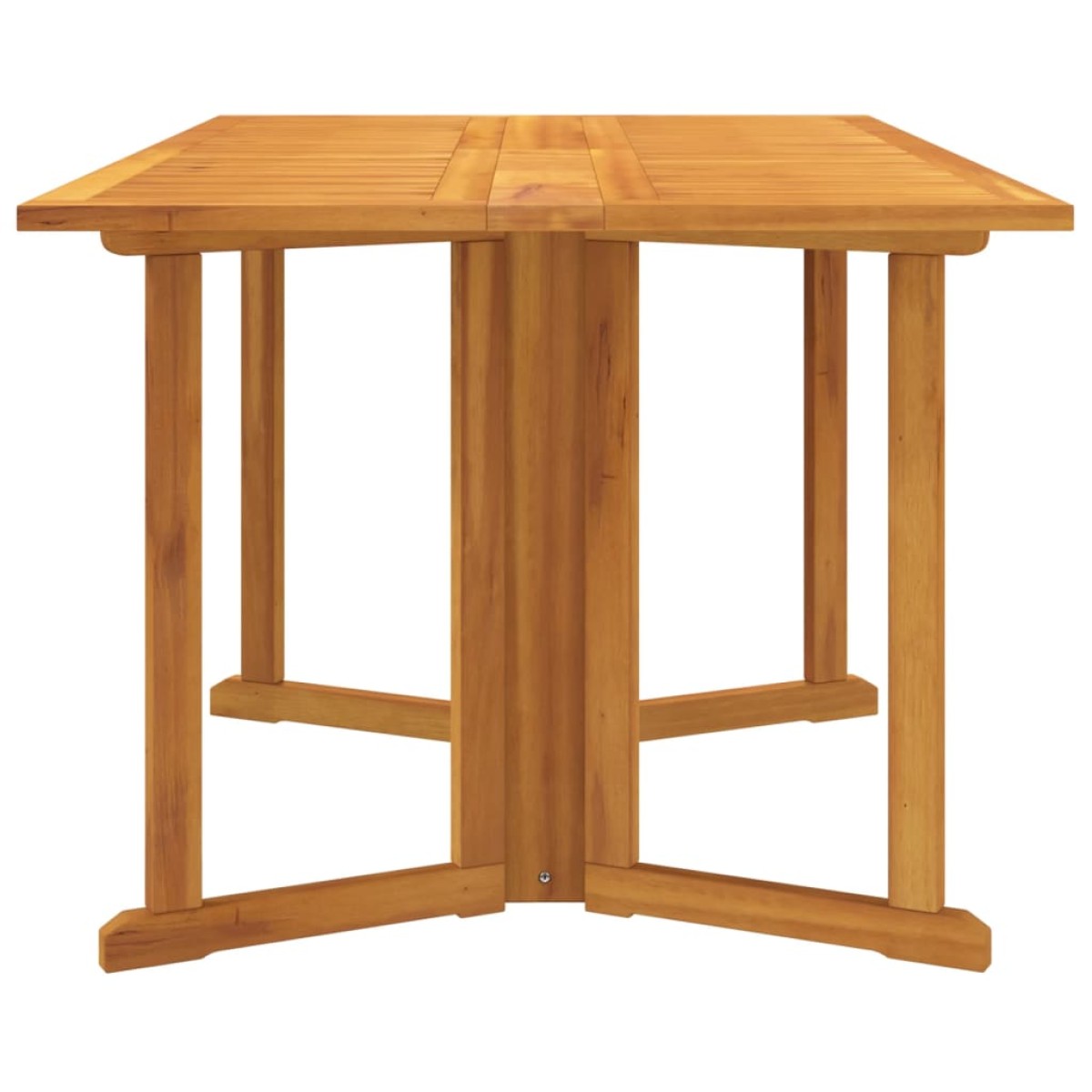 vidaXL Τραπέζι Κήπου Butterfly Πτυσσόμενο 150x90x75 εκ. Μασίφ Teak