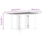 vidaXL Τραπέζι Κήπου Butterfly Πτυσσόμενο 150x90x75 εκ. Μασίφ Teak
