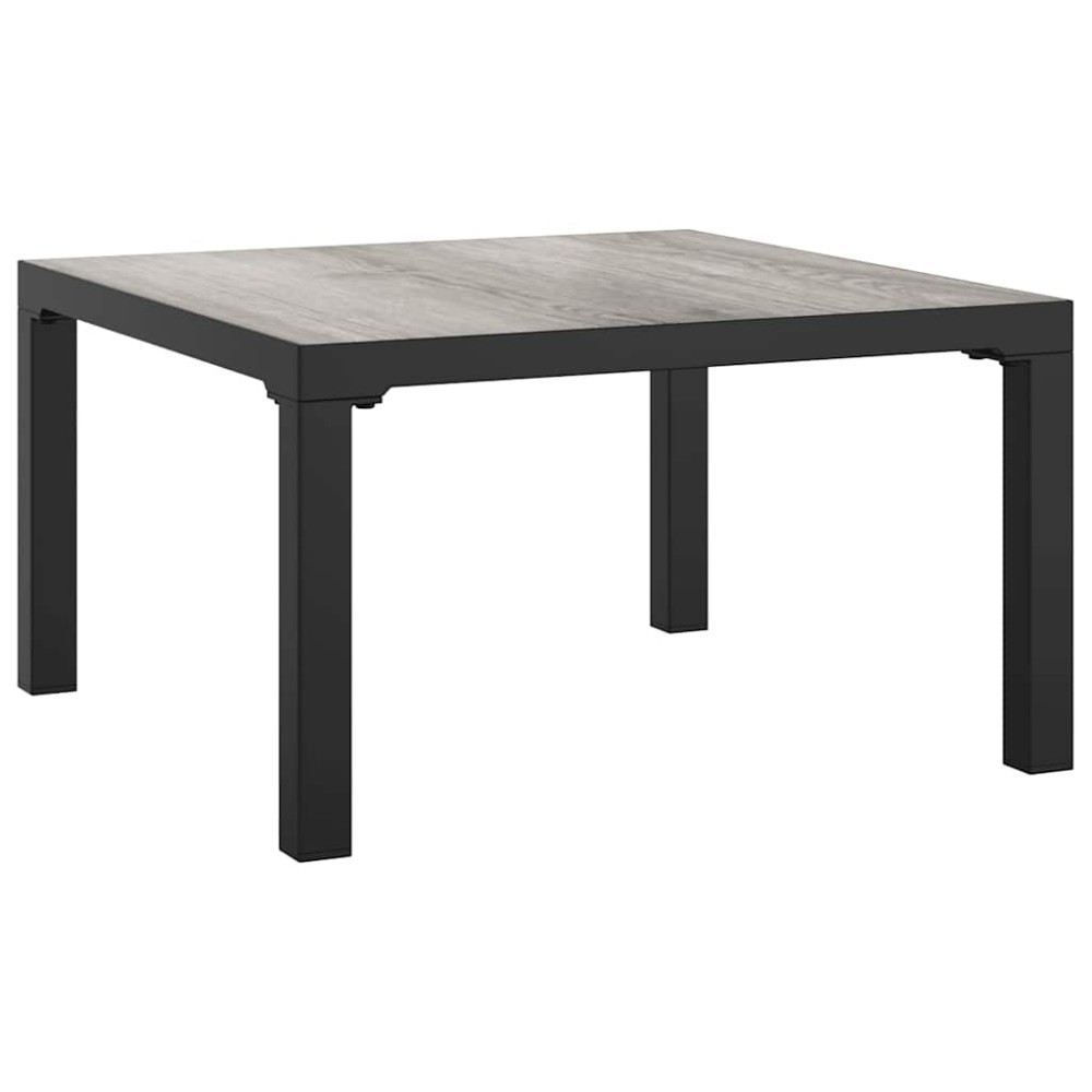 vidaXL Τραπέζάκι Κήπου Γκρι 55 x 55 x 31 εκ. από DPC και Ατσάλι
