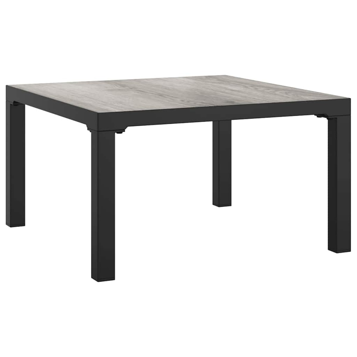 vidaXL Τραπέζάκι Κήπου Γκρι 55 x 55 x 31 εκ. από DPC και Ατσάλι