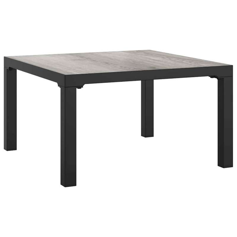 vidaXL Τραπέζάκι Κήπου Γκρι 55 x 55 x 31 εκ. από DPC και Ατσάλι