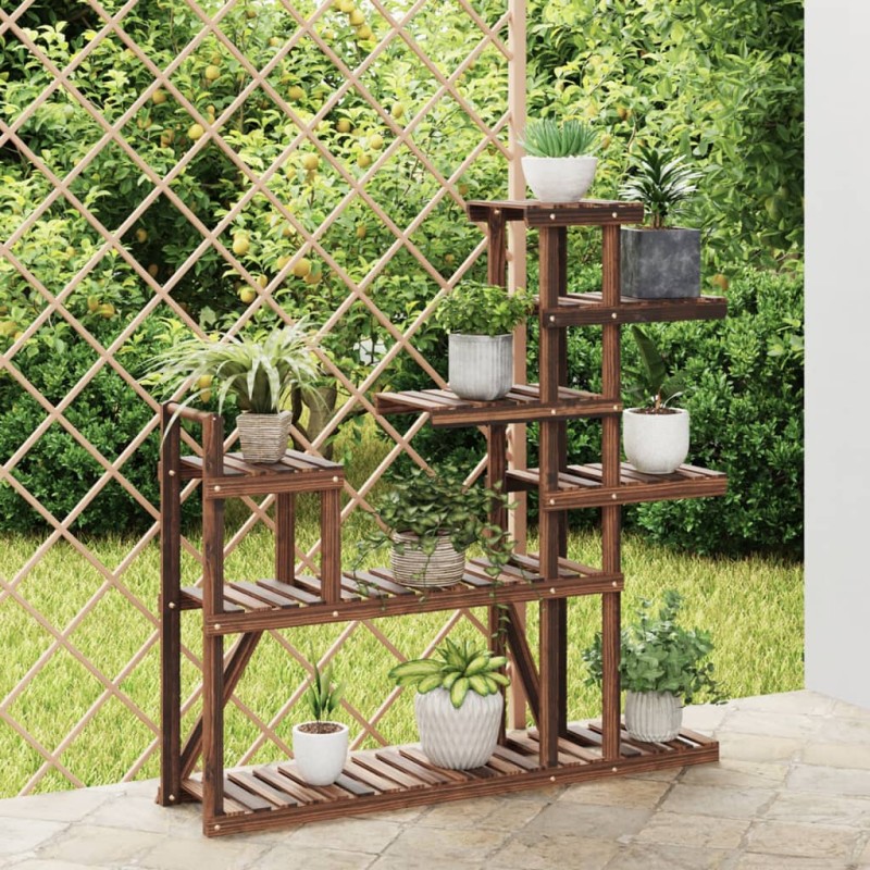 vidaXL Βάση Λουλουδιών 110 x 25 x 111 εκ. από Μασίφ Ξύλο Ελάτης
