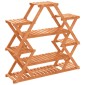 vidaXL Βάση Λουλουδιών 110x25x105 εκ. από Μασίφ Ξύλο Ελάτης