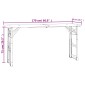 vidaXL Τραπέζι Μπύρας Πτυσσόμενο 170x50x75/105 εκ. Μασίφ Ξύλο Ελάτης