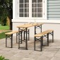 vidaXL Τραπέζι Μπύρας Πτυσσόμενο 170x50x75/105 εκ. Μασίφ Ξύλο Ελάτης