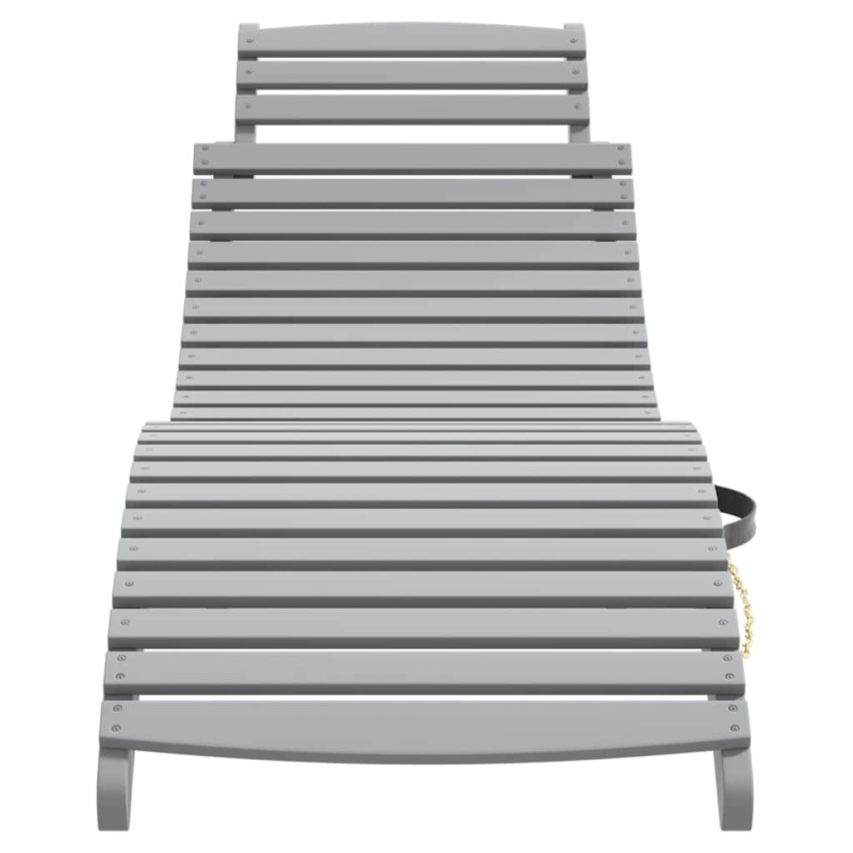 vidaXL Ξαπλώστρα Γκρι 184 x 55 x 64 εκ. από Μασίφ Ξύλο Ακακίας