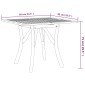 vidaXL Τραπέζι Κήπου 85 x 85 x 75 εκ. από Μασίφ Ξύλο Ακακίας