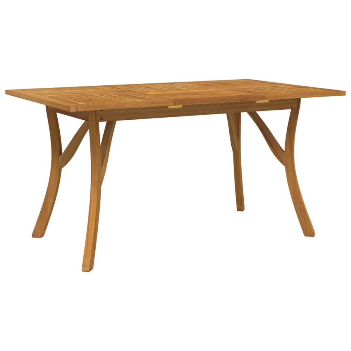 vidaXL Τραπέζι Κήπου 150 x 90 x 75 εκ. από Μασίφ Ξύλο Ακακίας