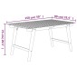 vidaXL Τραπέζι Κήπου 150 x 90 x 75 εκ. από Μασίφ Ξύλο Ακακίας