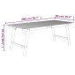 vidaXL Τραπέζι Κήπου 200x90x75 εκ. από Μασίφ Ξύλο Ακακίας
