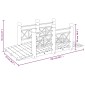 vidaXL Γέφυρα Κήπου με Κάγκελα 150x67x56 εκ. Μασίφ Ξύλο Ερυθρελάτης