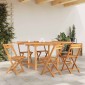 vidaXL Τραπέζι Κήπου Επεκτεινόμενο 110-160x80x75 εκ. Μασίφ Ξύλο Teak