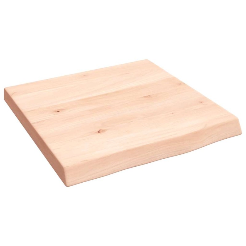 vidaXL Ράφι Τοίχου 40x40x(2-4) εκ. από Ακατέργαστο Μασίφ Ξύλο Δρυός