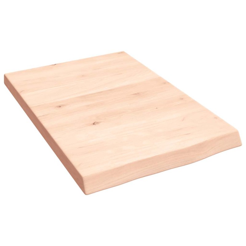 vidaXL Ράφι Τοίχου 40x60x(2-4) εκ. από Ακατέργαστο Μασίφ Ξύλο Δρυός