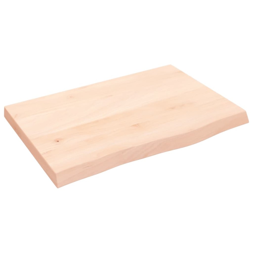 vidaXL Ράφι Τοίχου 60x40x(2-4) εκ. από Ακατέργαστο Μασίφ Ξύλο Δρυός
