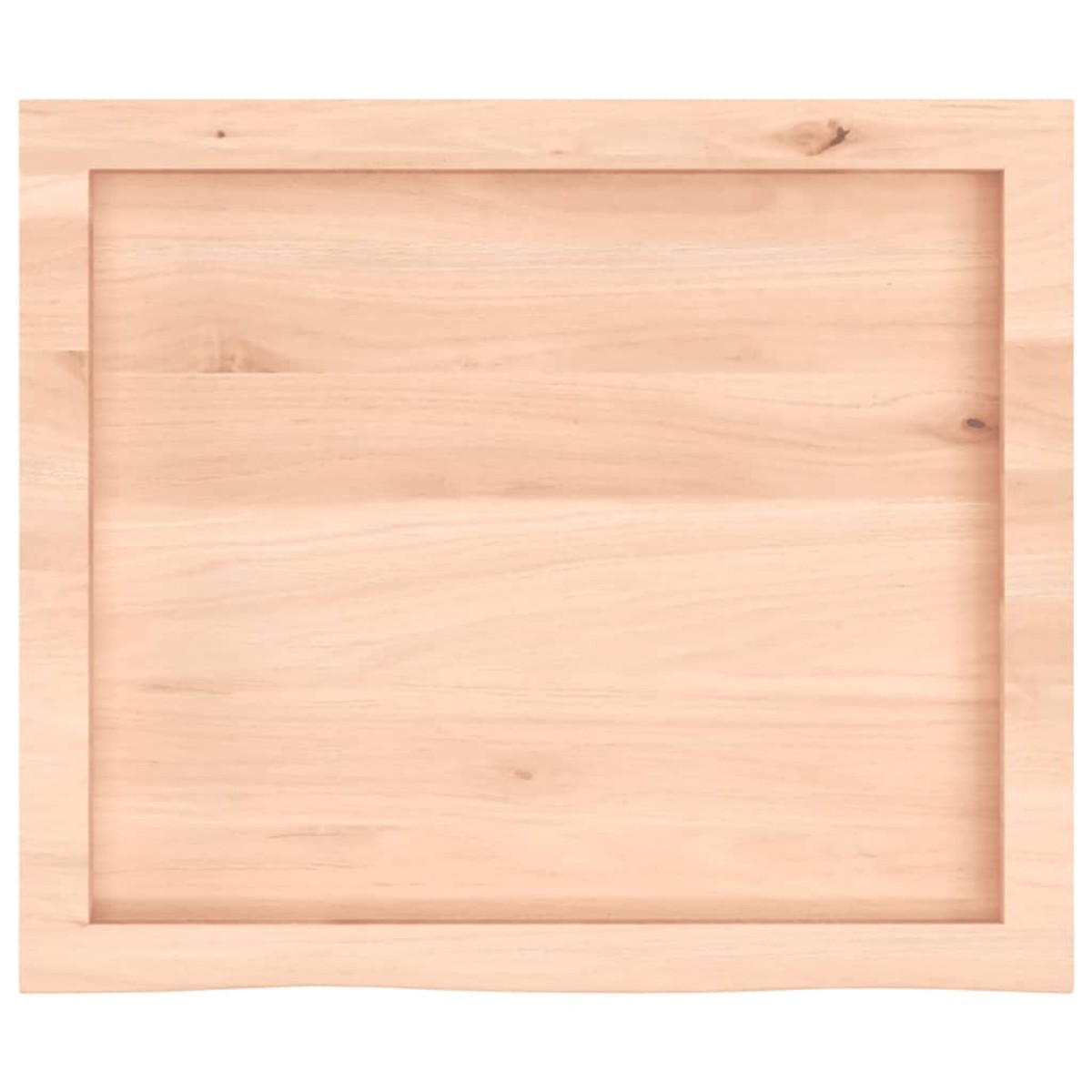vidaXL Ράφι Τοίχου 60x50x(2-4) εκ. από Ακατέργαστο Μασίφ Ξύλο Δρυός