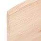 vidaXL Ράφι Τοίχου 60x60x2 εκ. από Ακατέργαστο Μασίφ Ξύλο Δρυός