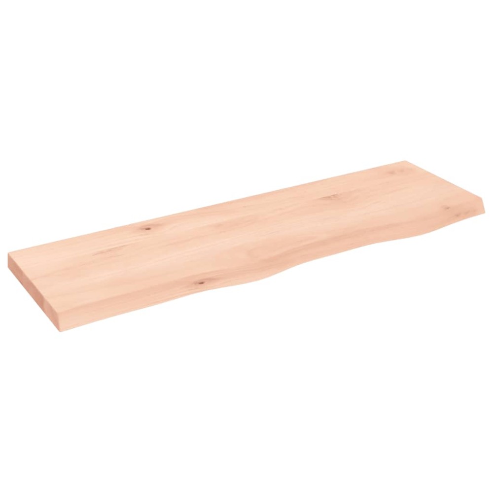 vidaXL Ράφι Τοίχου 100x30x(2-4) εκ. από Ακατέργαστο Μασίφ Ξύλο Δρυός