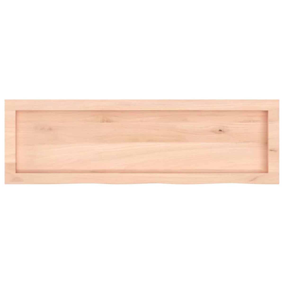 vidaXL Ράφι Τοίχου 100 x 30 x 4 εκ. από Ακατέργαστο Μασίφ Ξύλο Δρυός