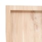 vidaXL Ράφι Τοίχου 100 x 30 x 4 εκ. από Ακατέργαστο Μασίφ Ξύλο Δρυός