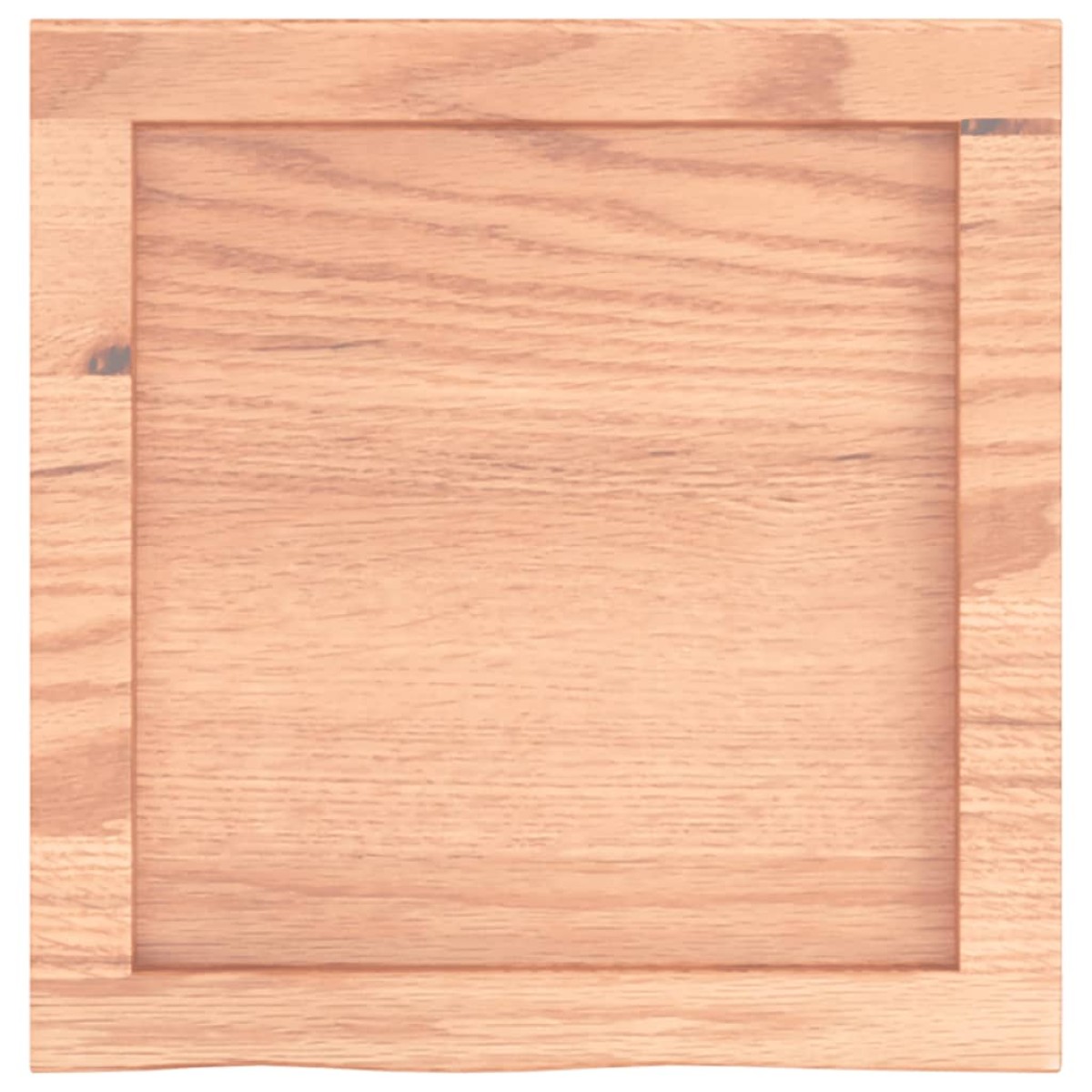 vidaXL Ράφι Τοίχου Ανοιχτό Καφέ 40x40x4 εκ. Επεξεργ. Μασίφ Ξύλο Δρυός