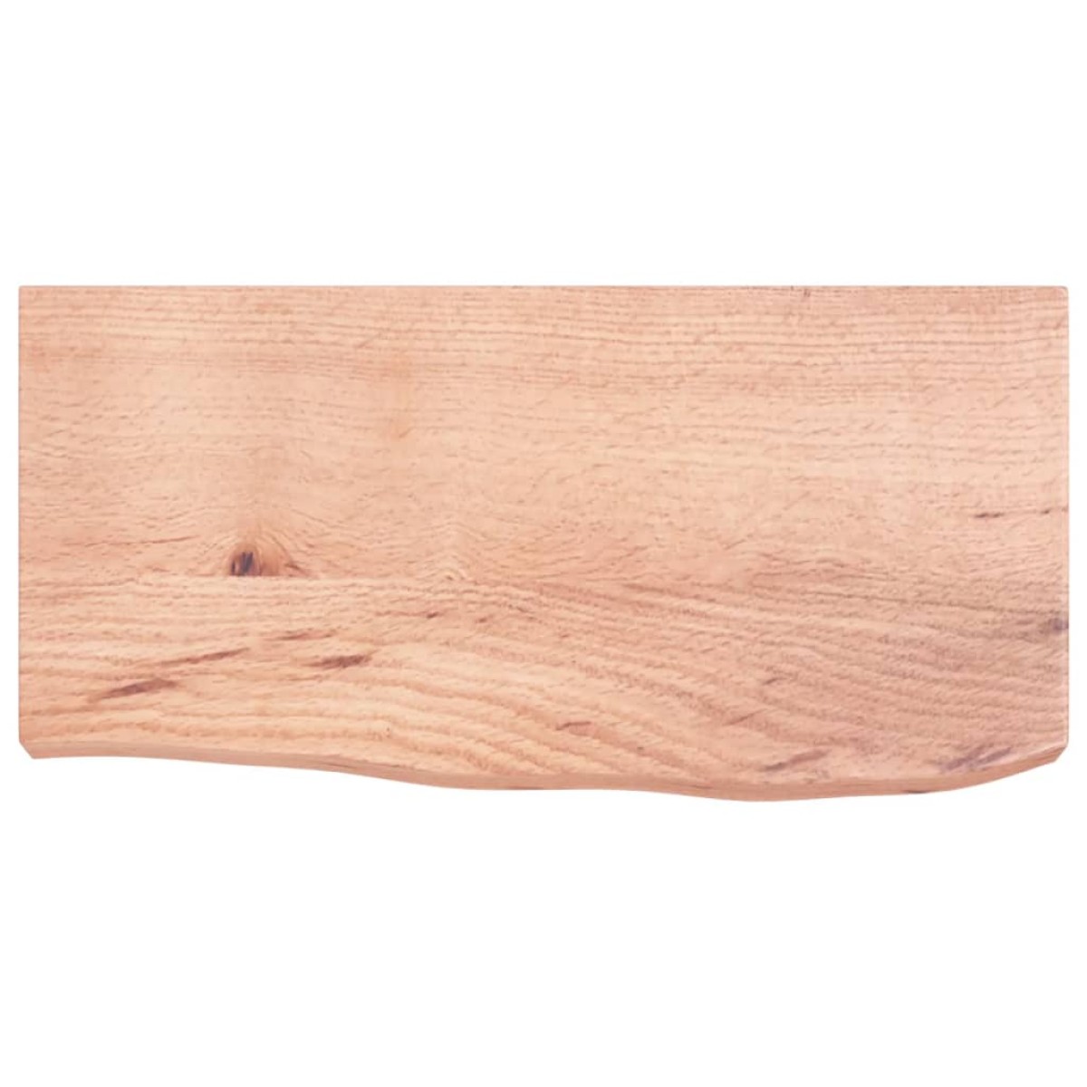 vidaXL Ράφι Τοίχου Ανοιχτό Καφέ 60x30x(2-6)εκ. Επεξ. Μασίφ Ξύλο Δρυός