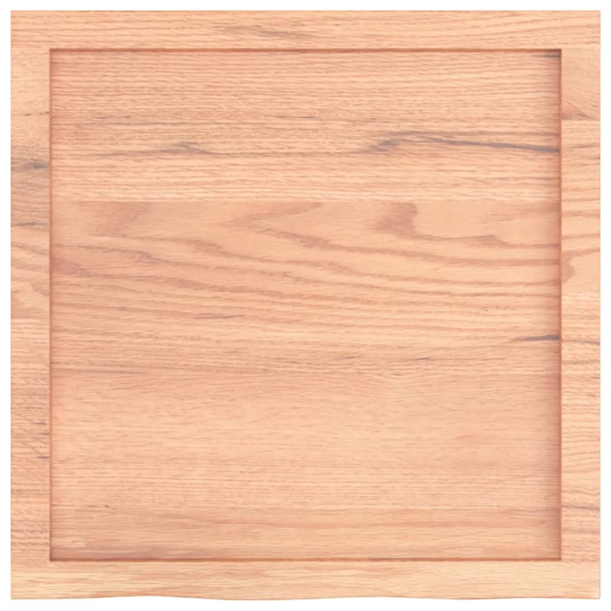vidaXL Ράφι Τοίχου Ανοιχτό Καφέ 60x60x6 εκ. Επεξεργ. Μασίφ Ξύλο Δρυός