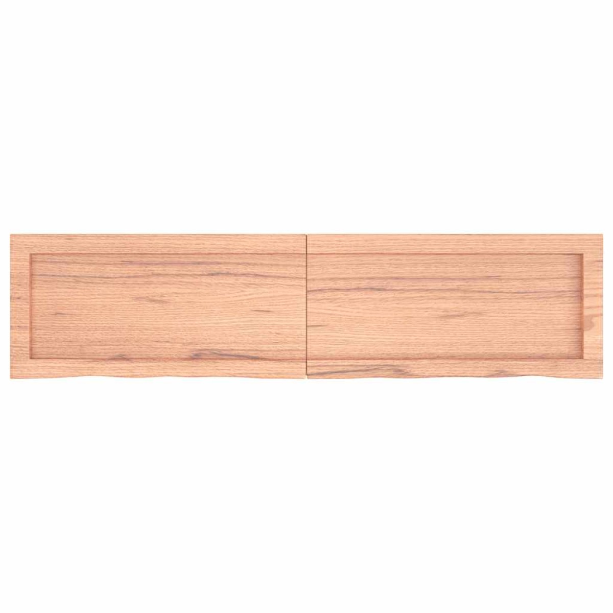 vidaXL Ράφι Τοίχου Ανοιχτό Καφέ 120x30x4 εκ. Επεξεργ. Μασίφ Ξύλο Δρυός