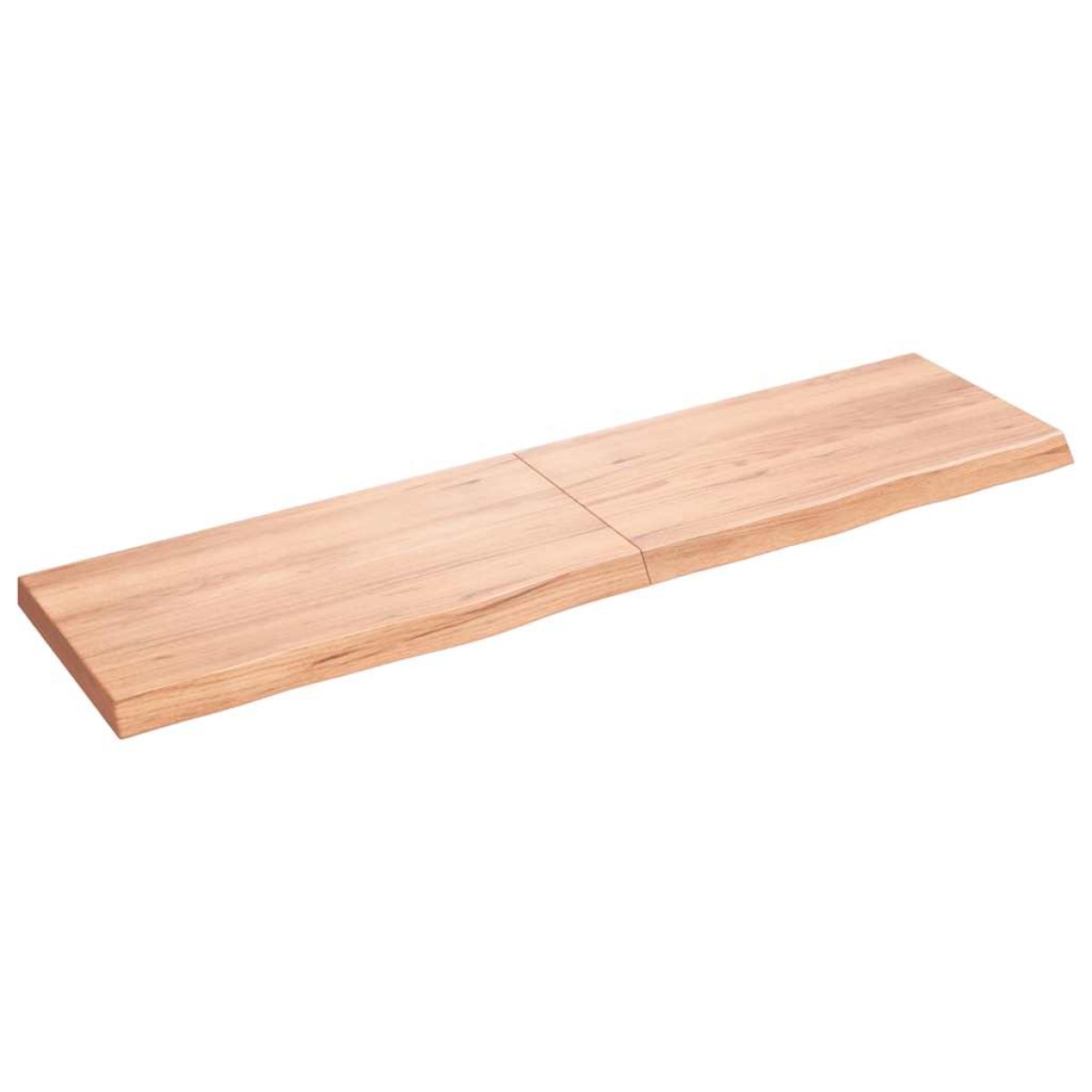 vidaXL Ράφι Τοίχου Ανοιχτό Καφέ 120x30x4 εκ. Επεξεργ. Μασίφ Ξύλο Δρυός