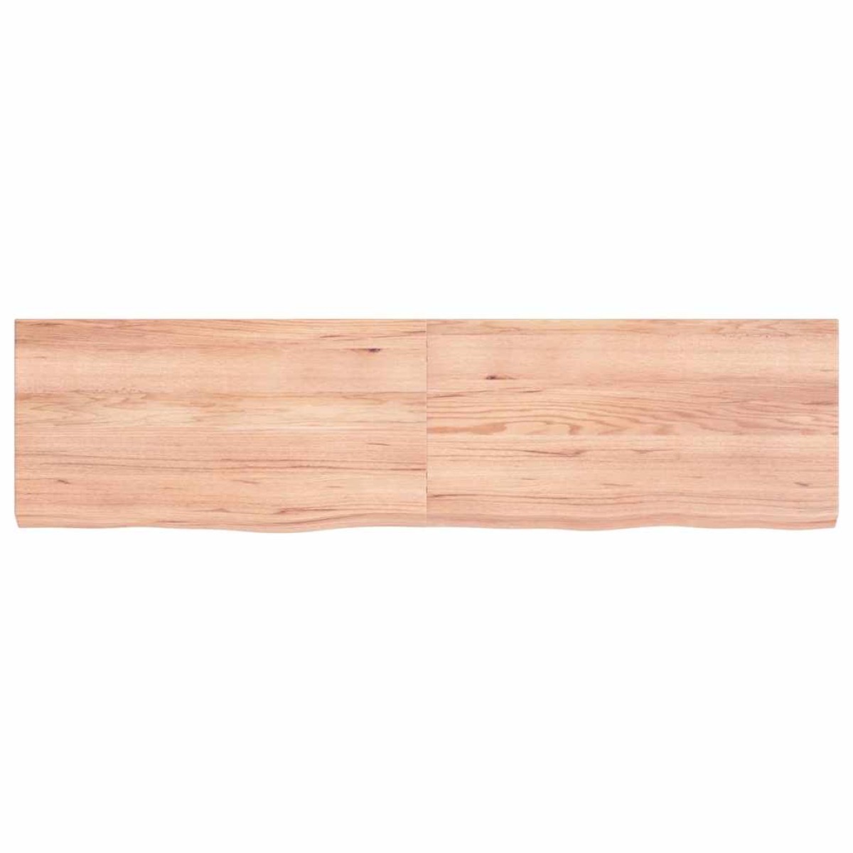vidaXL Ράφι Τοίχου Ανοιχτό Καφέ 120x30x4 εκ. Επεξεργ. Μασίφ Ξύλο Δρυός
