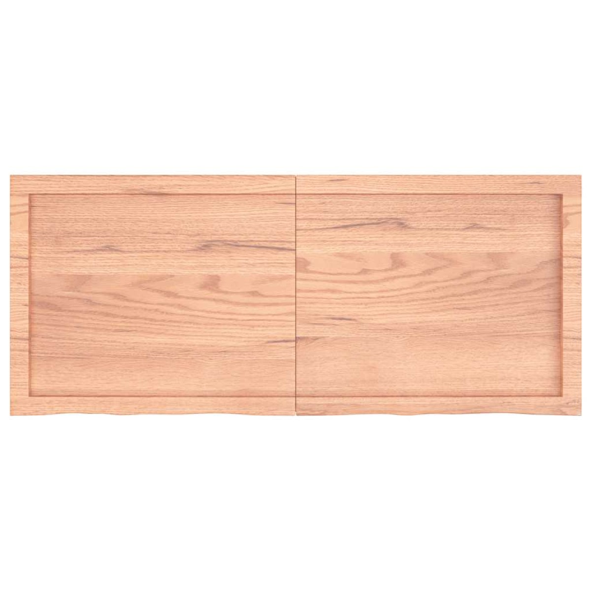vidaXL Ράφι Τοίχου Ανοιχτό Καφέ 120x50x4 εκ. Επεξεργ. Μασίφ Ξύλο Δρυός