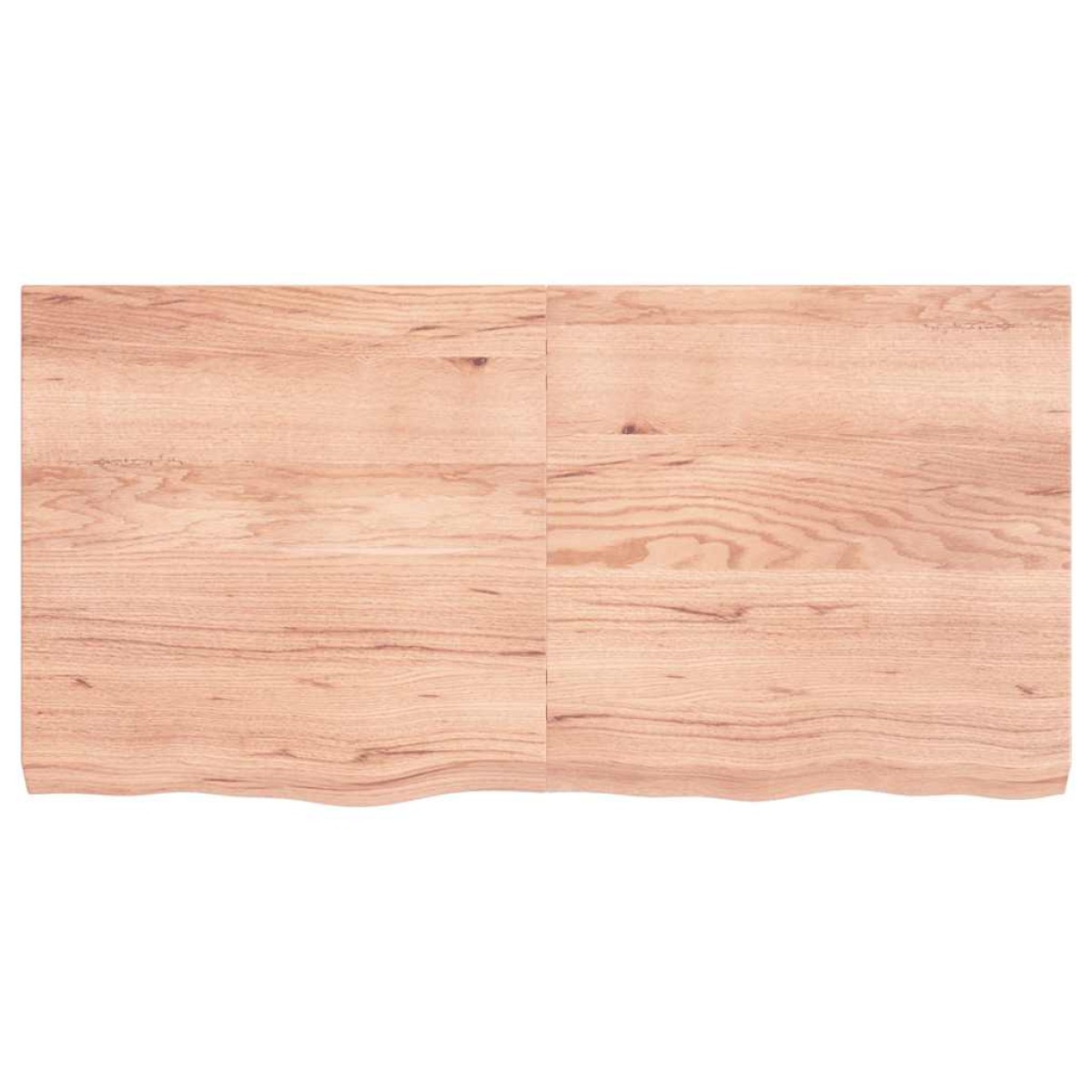 vidaXL Ράφι Τοίχου Ανοιχτό Καφέ 120x60x6 εκ. Επεξεργ. Μασίφ Ξύλο Δρυός