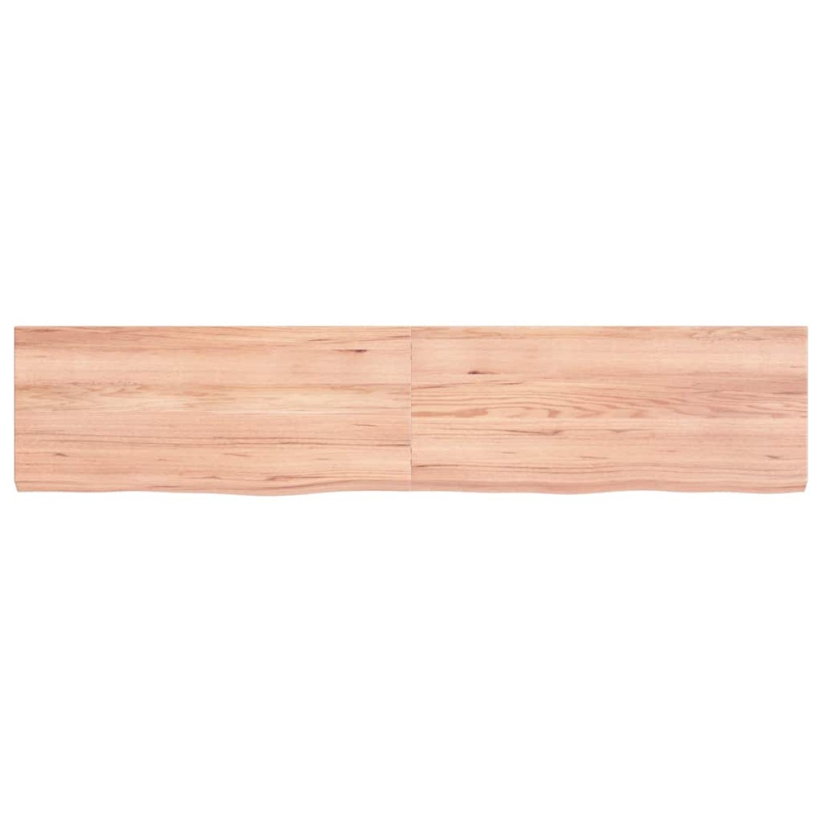 vidaXL Ράφι Τοίχου Ανοιχτό Καφέ 140x30x4 εκ. Επεξεργ. Μασίφ Ξύλο Δρυός