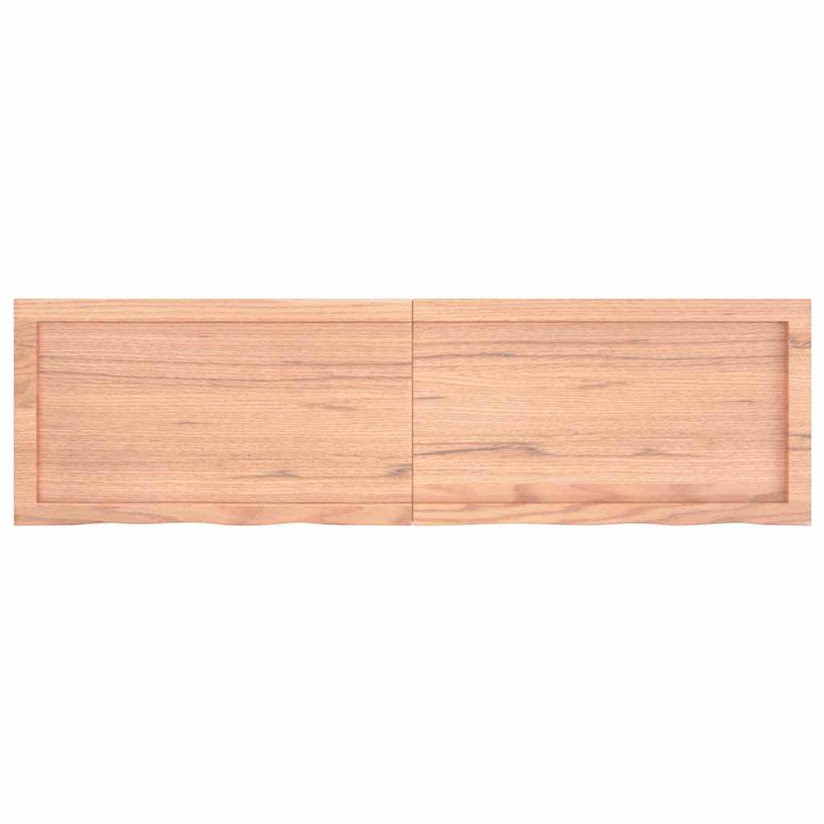 vidaXL Ράφι Τοίχου Ανοιχτό Καφέ 140x40x4 εκ. Επεξεργ. Μασίφ Ξύλο Δρυός