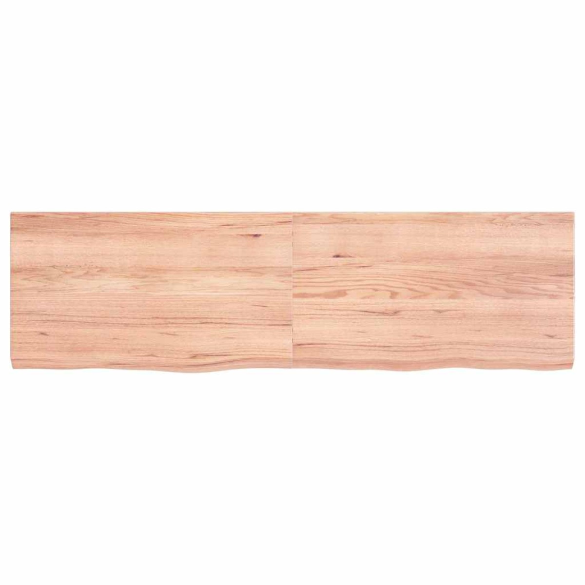 vidaXL Ράφι Τοίχου Ανοιχτό Καφέ 140x40x4 εκ. Επεξεργ. Μασίφ Ξύλο Δρυός