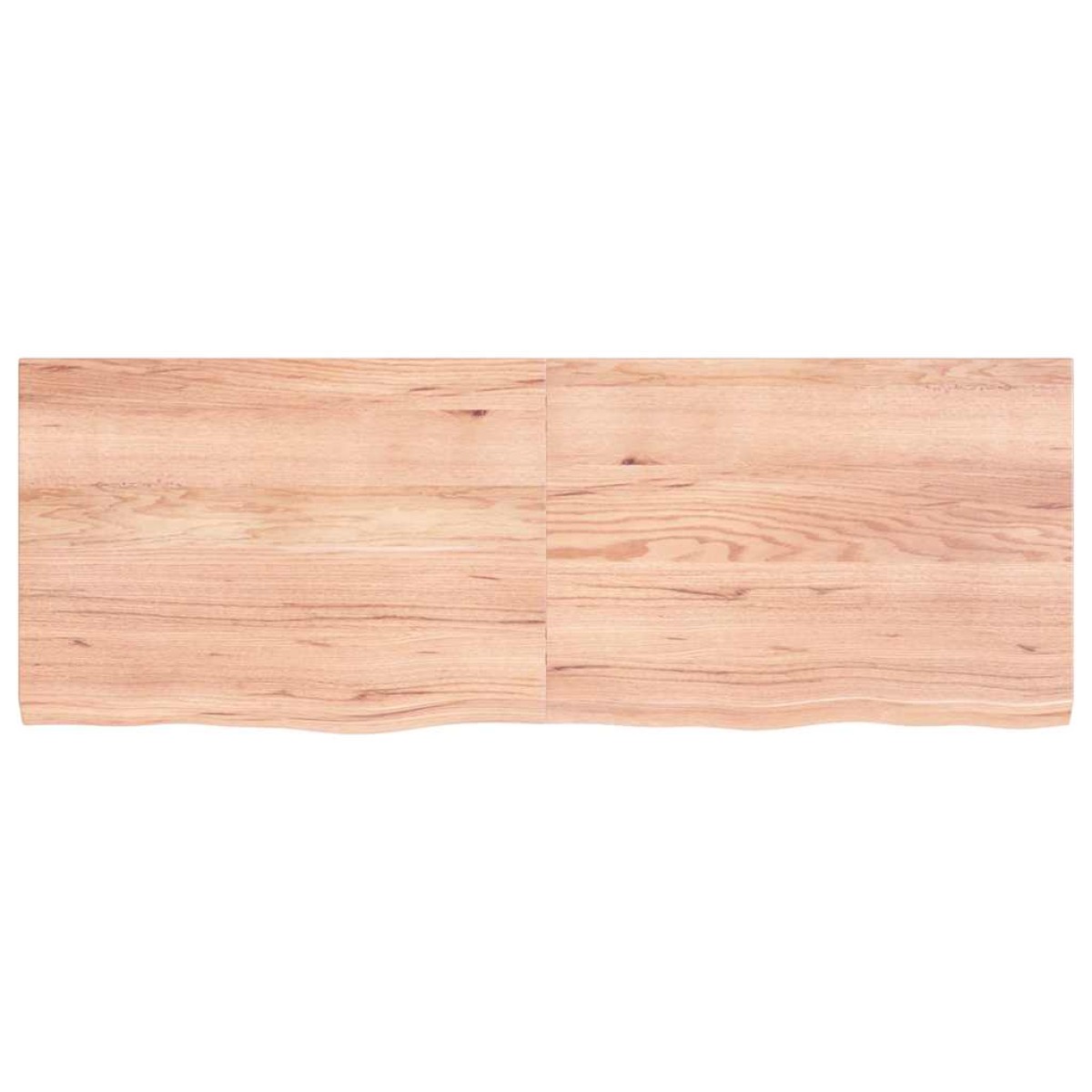 vidaXL Ράφι Τοίχου Ανοιχτό Καφέ 140x50x4 εκ. Επεξεργ. Μασίφ Ξύλο Δρυός