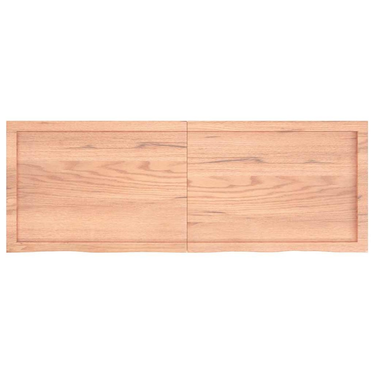 vidaXL Ράφι Τοίχου Ανοιχτό Καφέ 140x50x6 εκ. Επεξεργ. Μασίφ Ξύλο Δρυός
