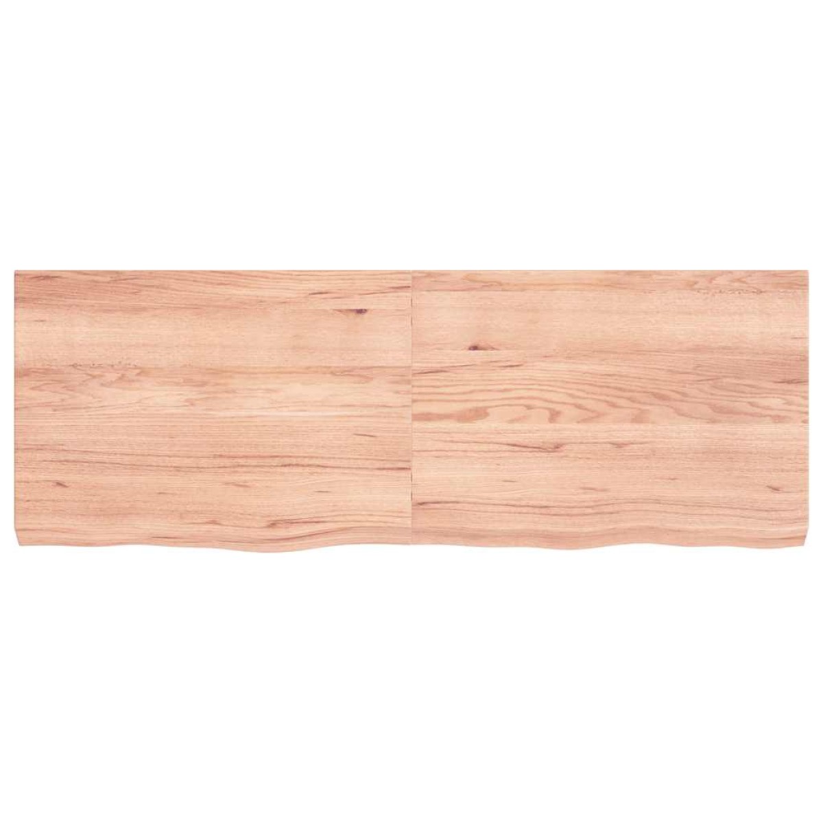 vidaXL Ράφι Τοίχου Ανοιχτό Καφέ 140x50x6 εκ. Επεξεργ. Μασίφ Ξύλο Δρυός
