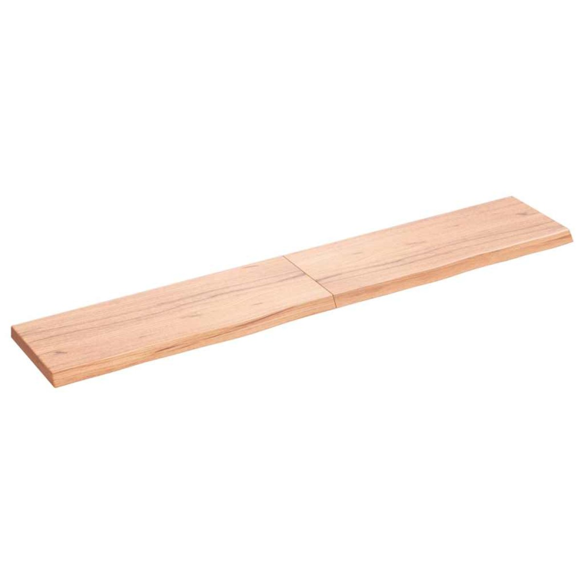 vidaXL Ράφι Τοίχου Ανοιχτό Καφέ 160x30x4 εκ. Επεξεργ. Μασίφ Ξύλο Δρυός