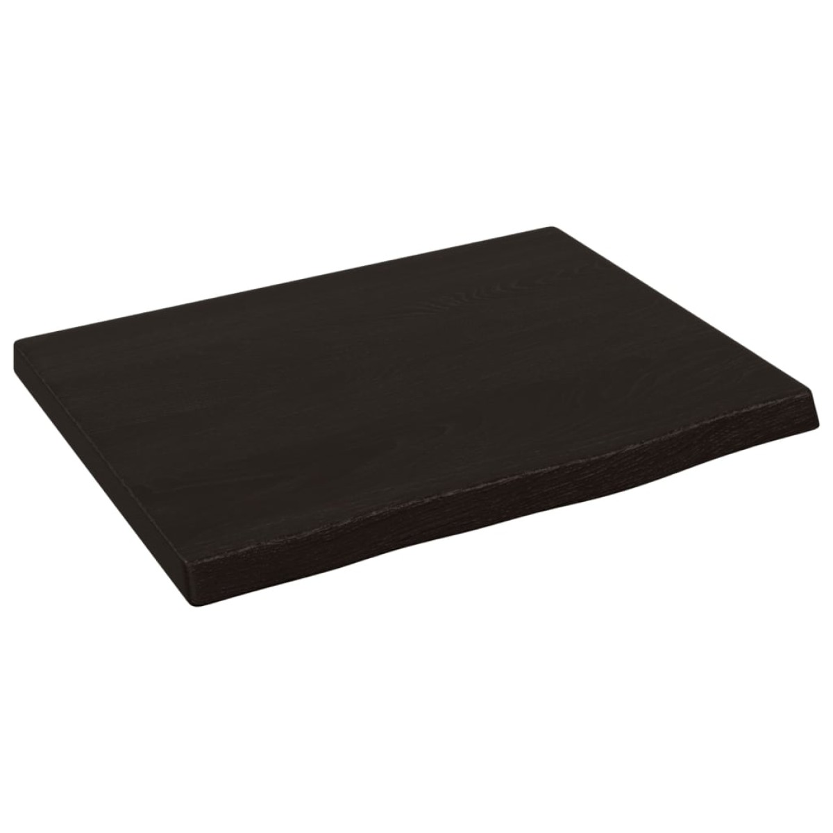 vidaXL Ράφι Τοίχου Σκούρο Γκρι 40x30x2 εκ. Επεξεργ. Μασίφ Ξύλο Δρυός