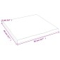 vidaXL Ράφι Τοίχου Σκούρο Γκρι 40x40x2 εκ. Επεξεργ. Μασίφ Ξύλο Δρυός