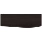 vidaXL Ράφι Τοίχου Σκούρο Γκρι 60x20x4 εκ. Επεξεργ. Μασίφ Ξύλο Δρυός