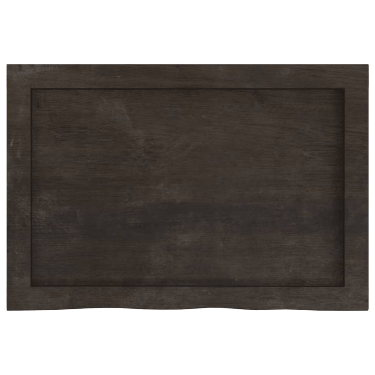 vidaXL Ράφι Τοίχου Σκούρο Καφέ 60x40x(2-6) εκ. Επεξ. Μασίφ Ξύλο Δρυός