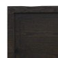 vidaXL Ράφι Τοίχου Σκούρο Γκρι 80x60x6 εκ. Επεξεργ. Μασίφ Ξύλο Δρυός