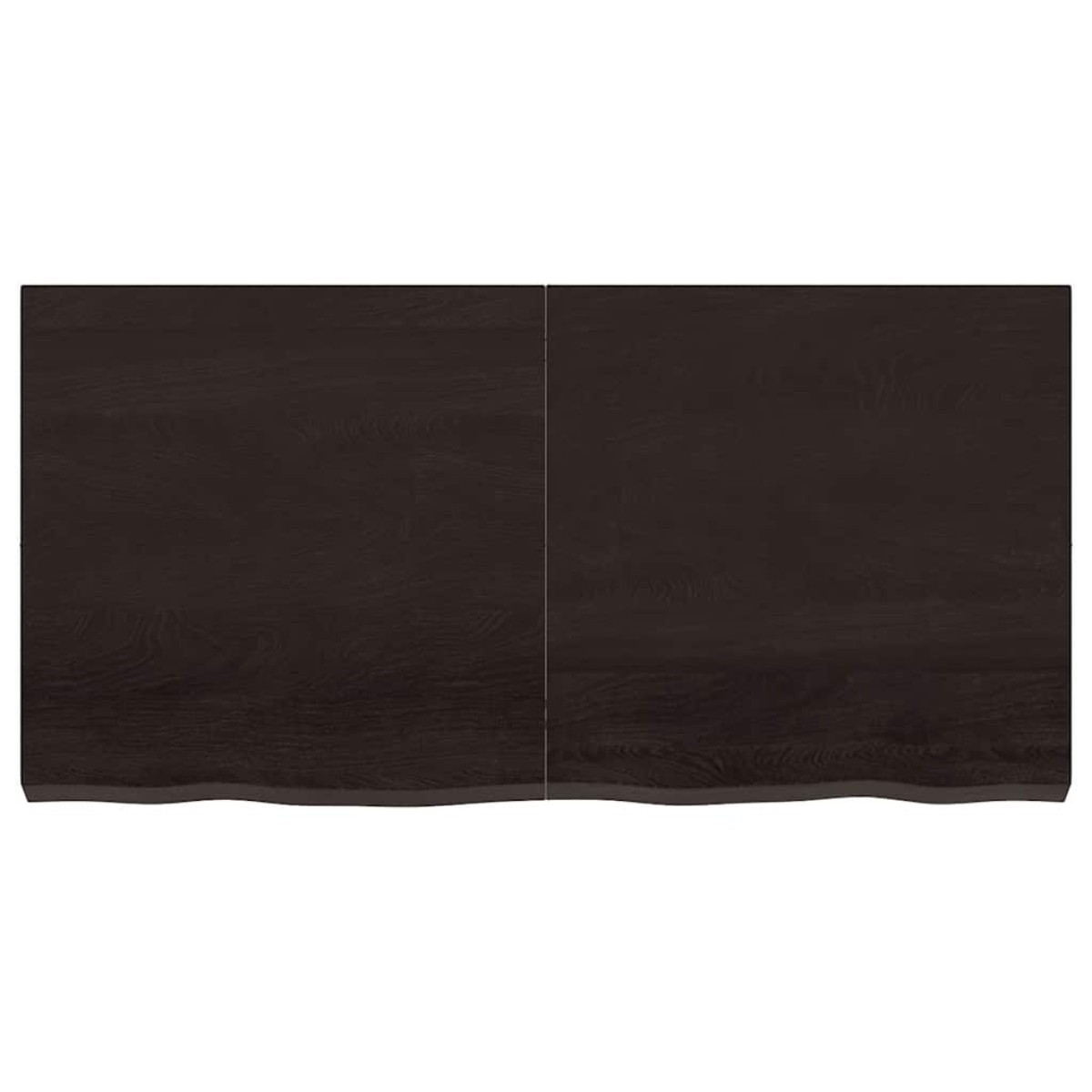 vidaXL Ράφι Τοίχου Σκούρο Γκρι 120x60x6 εκ. Επεξεργ. Μασίφ Ξύλο Δρυός
