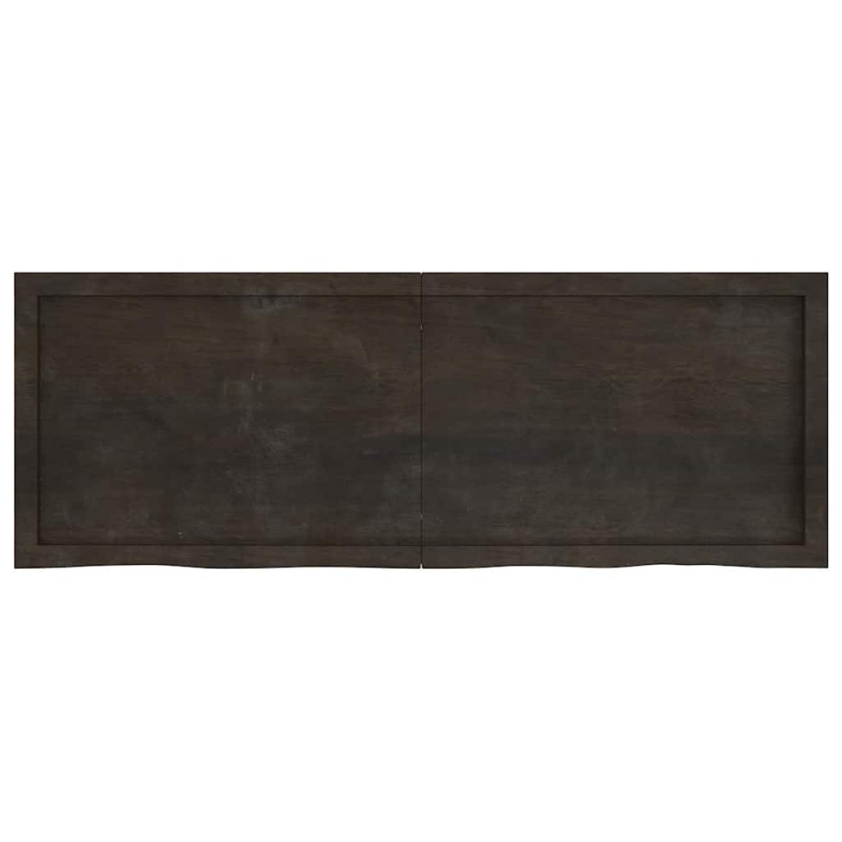 vidaXL Ράφι Τοίχου Σκούρο Γκρι 140x50x4 εκ. Επεξεργ. Μασίφ Ξύλο Δρυός