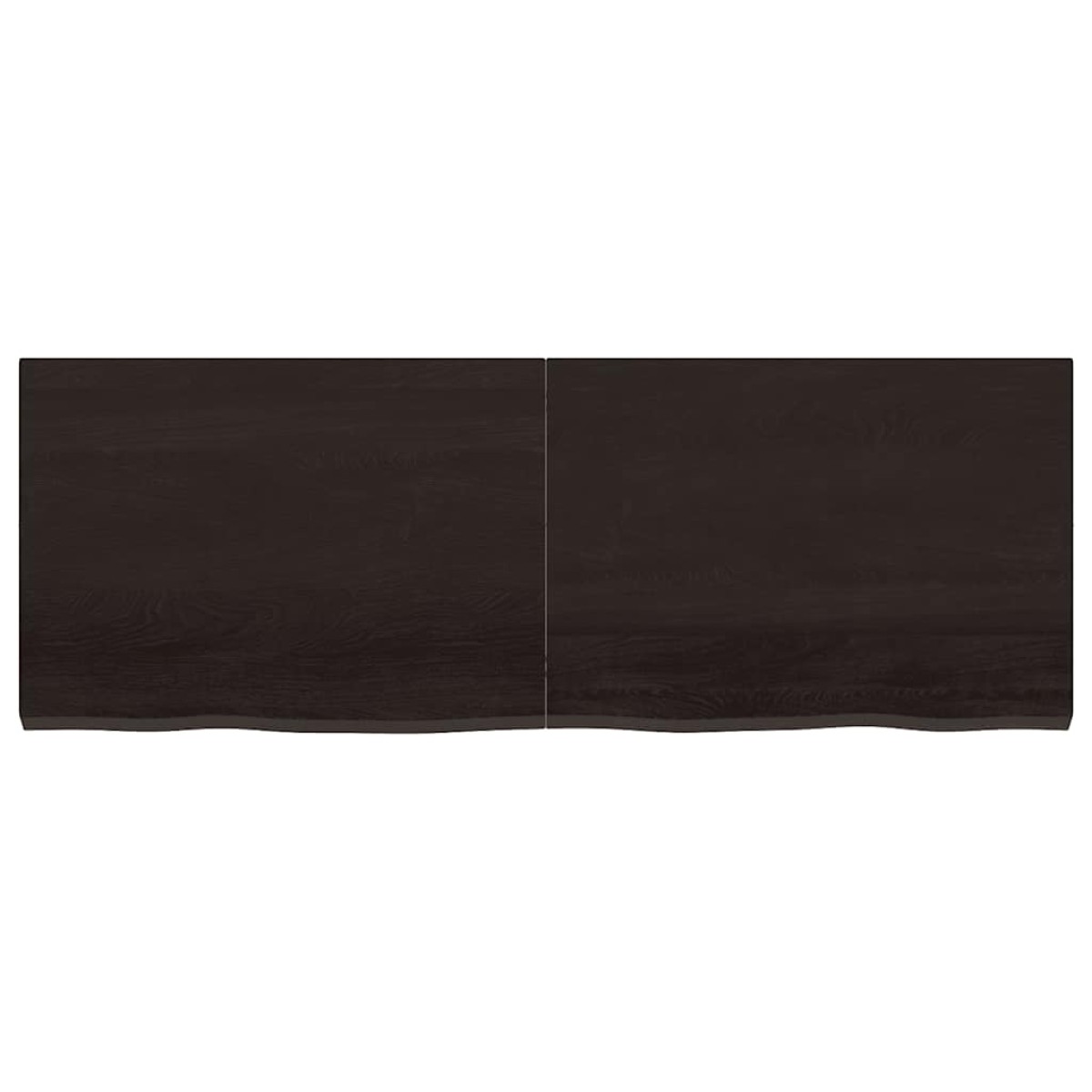 vidaXL Ράφι Τοίχου Σκούρο Γκρι 140x50x4 εκ. Επεξεργ. Μασίφ Ξύλο Δρυός