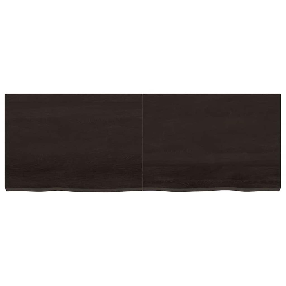vidaXL Ράφι Τοίχου Σκούρο Γκρι 140x50x6 εκ. Επεξεργ. Μασίφ Ξύλο Δρυός