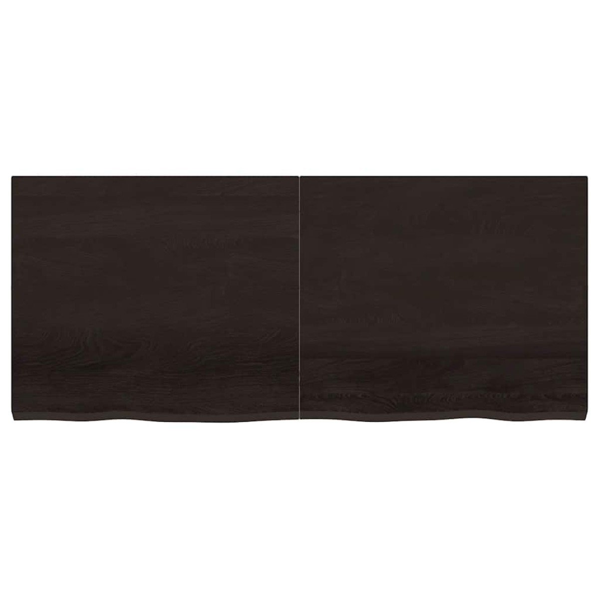vidaXL Ράφι Τοίχου Σκούρο Γκρι 140x60x4 εκ. Επεξεργ. Μασίφ Ξύλο Δρυός