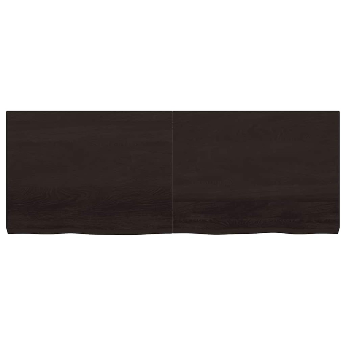 vidaXL Ράφι Τοίχου Σκούρο Γκρι 160x60x6 εκ. Επεξεργ. Μασίφ Ξύλο Δρυός